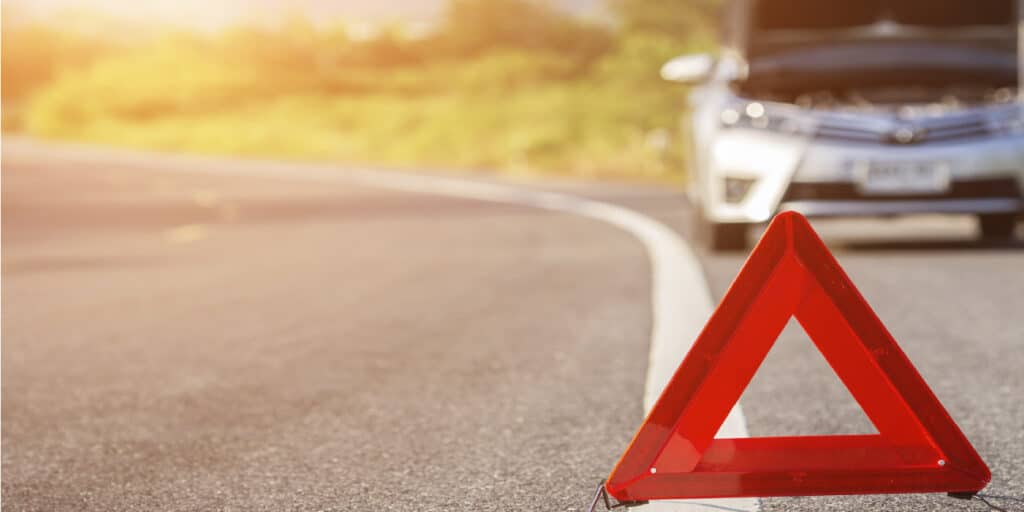 car on the side of the road